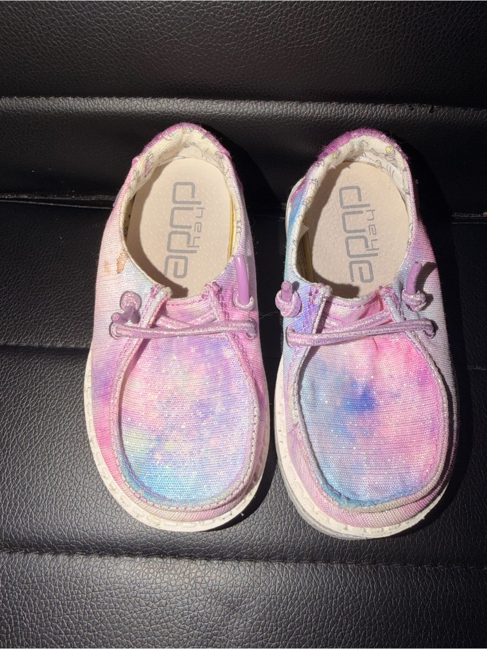Hey Dude Kids Tie-Dye Slip-On Shoes - Pink, Purple, Blue